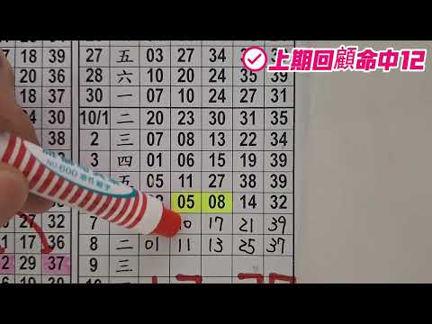 2024.10.10｜今彩539 上期12 準12進13版路分享｜近4期會員專車命中3期｜539報牌｜阿俊539