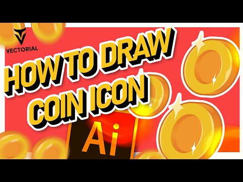 How to Draw coin icon in Adobe Illustrator