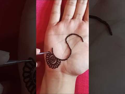 S letter easy mehndi design trick 😍 #mehndi #easymehndi #youtubeshorts #shorts #viralvideo