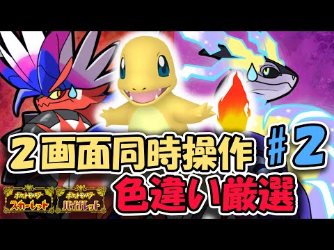 【ポケモンSV】２画面同時操作、ヒトカゲ色違い厳選#2