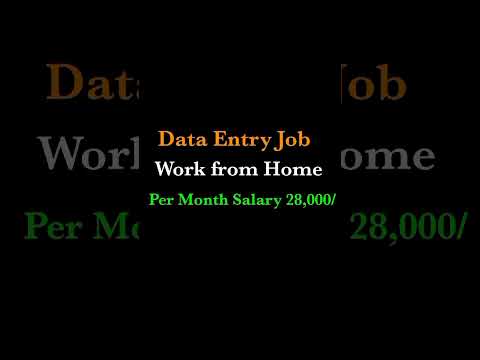 Data Entry Job,Work From Home