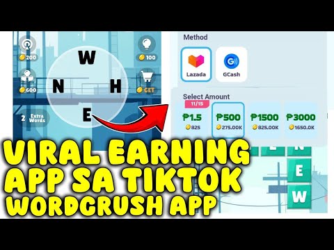 BUBUO KA LANG NG MGA WORD SA APP NATO PARA KUMITA NG ₱100 SA GCASH FOR FREE | WORDCRUSH APP