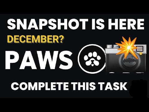 PAWS SNAPSHOT IS FINALLY HERE || COMPLETE THIS TASK || DON'T MISS OUT