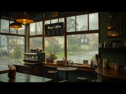 Sheltering from the Rain in a Cozy Café ☕ Fresh Ambient for Relaxation, Meditation, and Focus 🌧️