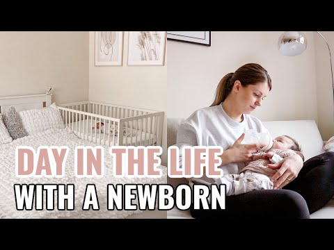 DAY IN THE LIFE WITH A NEWBORN BABY *6 weeks old* | IKEA Gulliver Crib Building + IKEA haul nursery