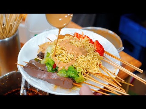 Beijing北京吃喝vlog | 有人說北京是美食荒漠？原來北京麻辣燙是這樣的！！熟豆汁一口能直接起飛！| 這是一條美食vlog😁| 美食探店 | 北京探店 | 元气八眉菌