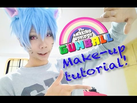 Gumball Watterson cosplay make-up tutorial