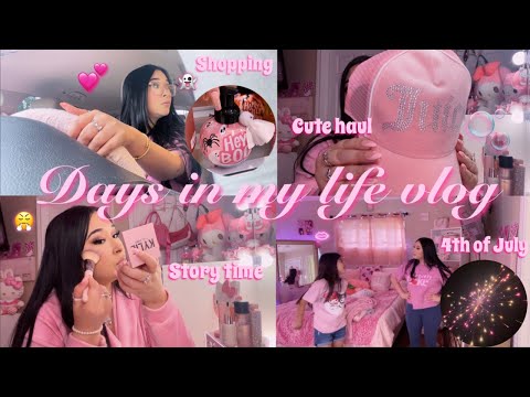 VLOG ♡: girly shopping trip, 4th of July, Ross & tj maxx haul, family time, & creepy story time