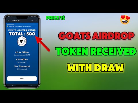 Goats Airdrop Token Receive 1token price 1$ 🥰🔥 | goats Airdrop | A1 edits