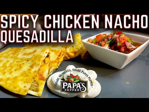 CAN YOU STAND THE HEAT!? SPICY CHICKEN QUESADILLA ON THE GRIDDLE! EASY RECIPE W/SECRET INGREDIENT!