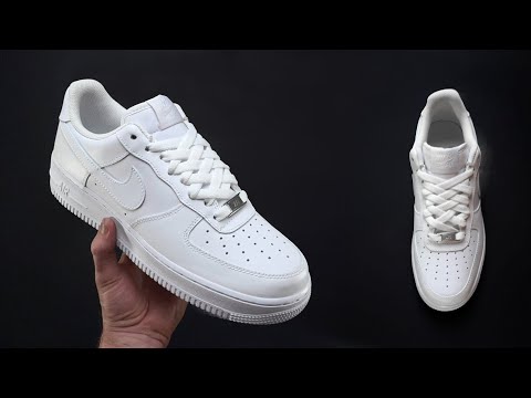 HOW TO DIAMOND LACE NIKE AIR FORCE LOW 1 LOOSE | (Nike AF1 Diamond laces style)