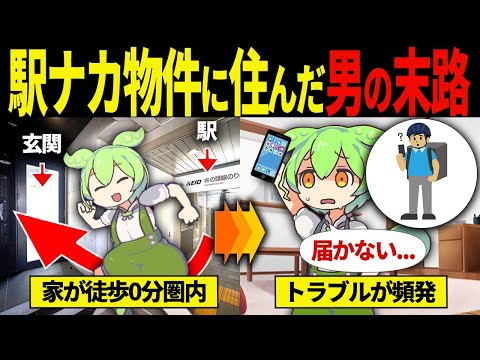 【実話】駅ナカ物件に住んだずんだもんの末路【ずんだもん＆ゆっくり解説】