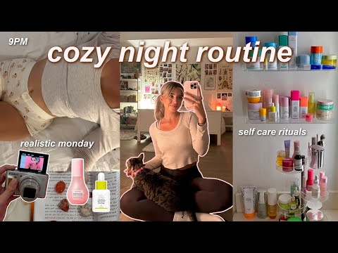 my NIGHT ROUTINE after a long day! 8PM living alone