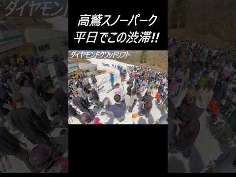 高鷲スノーパークのリフト乗り場で事件勃発!! 割り込みする老害スキーヤーと海外かぶれの横乗り野郎が一触即発 #shorts