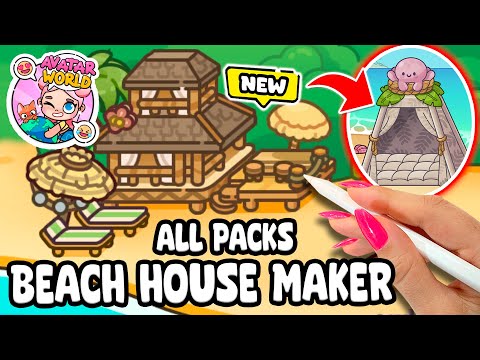 😱👉NEW UPDATE: HOUSE MAKER BEACH AND NEW PACKS,PRIVATE BEACH, BEACH HOUSE, KIDS ROOM,PATIO...