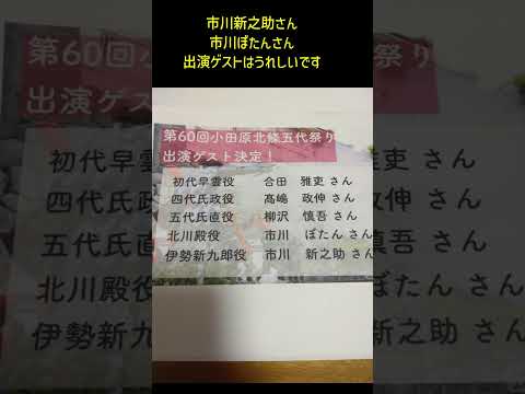 第60回小田原北條五代祭り豪華出演ゲストはこの5人（すごい）#shorts