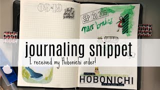 Midori MD A5 notebook: journal with me 09 * Getting my Hobonichi order