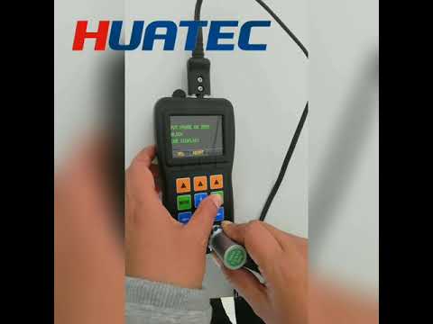 HUATEC TG 5000 Ultrasonic Thickness Gauge how to make calibration video