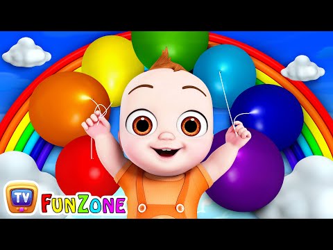 The Rainbow Party - Color Songs for Children - ChuChu TV Funzone Nursery Rhymes & Toddler Videos