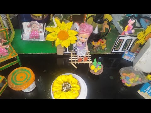 Miniature Sunflower Cake Recipe|Sunflower Cake Decortion|#sunflowercake #miniaturecooking #minifood