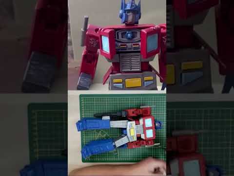 Painting Optimus Prime 3D Printed