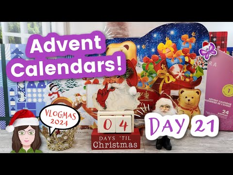 Day 21 - Opening ADVENT CALENDARS!  Vlogmas Day 21!  2024