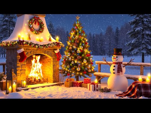 Cozy Fireplace With Relaxing Christmas Music 🎄Beautiful Instrumental Christmas Music🎅christmas Music