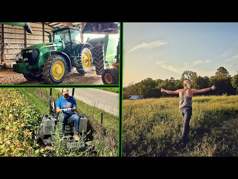 Help From A Farm Wife, Fixing a Crooked Tire, and Trimming Field Edges - Dixie Chopper 3566KW