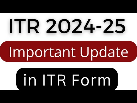 Important update in ITR 3 and ITR 4 ay 2024-25 for business and professional in Form 10IEA