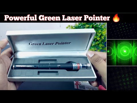 Powerful Laser Light Unboxing & Review | Cheap Green Laser Pointer With Star Effects | Hindi 2021