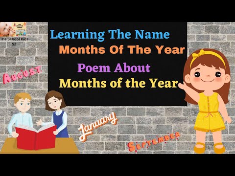 12 Months of the Year/ How Many Months of the Year/ Months of the Year Song for Children