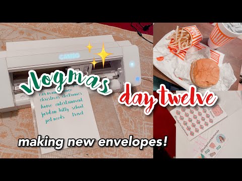 VLOGMAS DAY 12 | making clear cash envelopes & whataburger