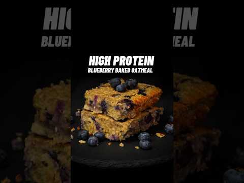 High Protein Blueberry Baked Oatmeal!🫐🔥