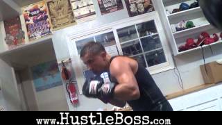 Gennady Golovkin blasting the heavy bag inside of the Summit Gym [Training highlights]