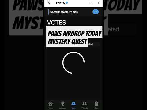 Paws Airdrop Today Mystery Quest || Paws Airdrop Today limited task || Paws Telegram Airdrop