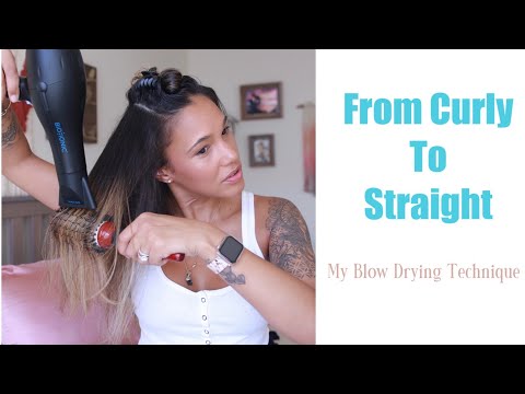 How I Blow-Dry My Fine Curly Hair Method