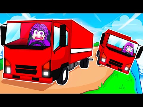 Truck Driving on World's Most Dangerous Road in Roblox!