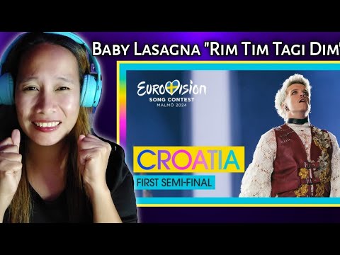 Baby Lasagna - Rim Tim Tagi Dim ( Live ) Croatia 🇭🇷 | First Semi-Final | Eurovision 2024 | Reaction