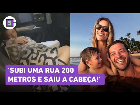 Ator da Globo conta bastidores do nascimento do filho dentro do carro: 'Saiu com bebê no colo'