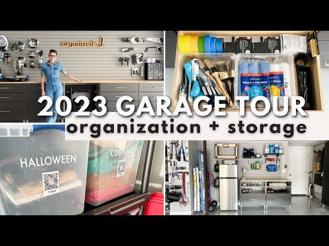 ORGANIZED GARAGE TOUR 2023 | Storage Ideas & Inspiration, Various Budgets, & Categorizing Zones