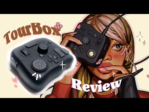 TourBox Neo review: unboxing + speedpaint 🧸🌷