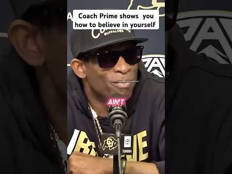 Deion Sanders AKA coach prime shows you how to believe in yourself to be successful #shorts