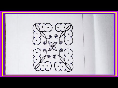 Margali madha special kolam||8×8dots simple butterfly kolam||dharas house||#77