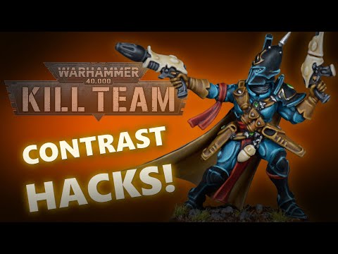 Contrast Hacks! Painting a Voidscarred Corsair for Warhammer 40k Kill Team | Aeldari Tutorial