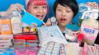 [Mukbang ASMR] Eating medical disinfectant💉🚑🏥💊