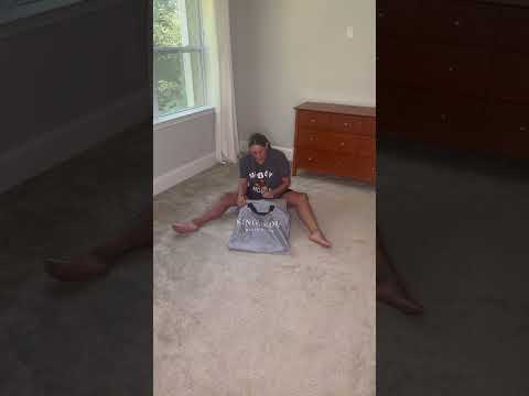 How to fold an air mattress. #foldinghacks #homehacks