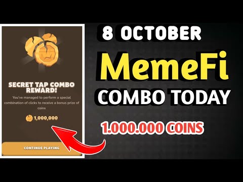 MEMEFI SECRET COMBO TODAY 8 OCTOBER 2024 | MEMEFI DAILY COMBO | MEMEFI COMBO TODAY | MEMEFI COMBO