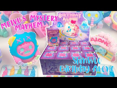 Opening 12 Blind Boxes from Finding Unicorn! SHINWOO BABY GHOST BEAR BIRTHDAY ALONE SERIES! | MMM