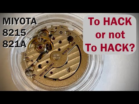 Miyota 8215 821A Hacking explained - Automatic Watch Movement.