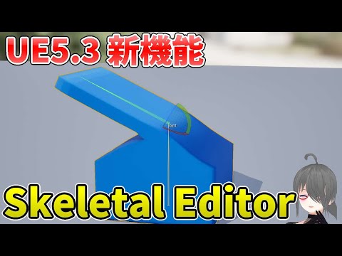 【UE5ゲーム制作講座】UE5.3の新機能Skeletal Editorを使ってみよう！